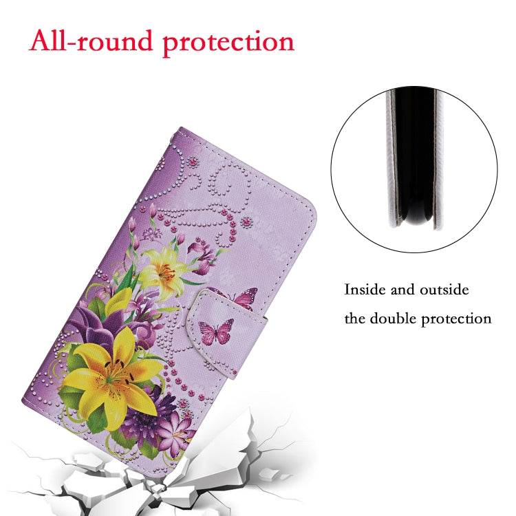 For Xiaomi Redmi A1 Colored Drawing Pattern Leather Phone Case(Yellow Flower Butterfly) - free shipping - PMC TechLife - Order now!
