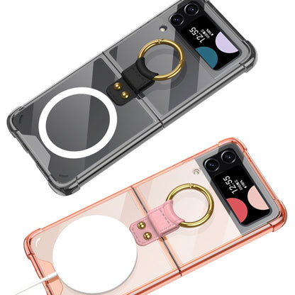 For Samsung Galaxy Z Flip3 5G GKK MagSafe Airbag Shockproof Phone Case with Ring Holder(Pink) - Galaxy Phone Cases by GKK | Online Shopping South Africa | PMC Jewellery