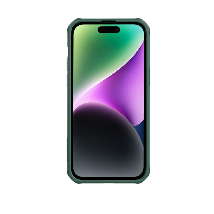 For iPhone 14 Pro Max NILLKIN Full Coverage Phone Case with Wrist Strap(Green) - iPhone 14 Pro Max Cases by NILLKIN | Online Shopping South Africa | PMC Jewellery