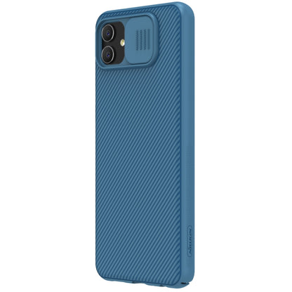 For Samsung Galaxy A04 NILLKIN Black Mirror Series Camshield PC Phone Case(Blue) - Galaxy Phone Cases by NILLKIN | Online Shopping South Africa | PMC Jewellery