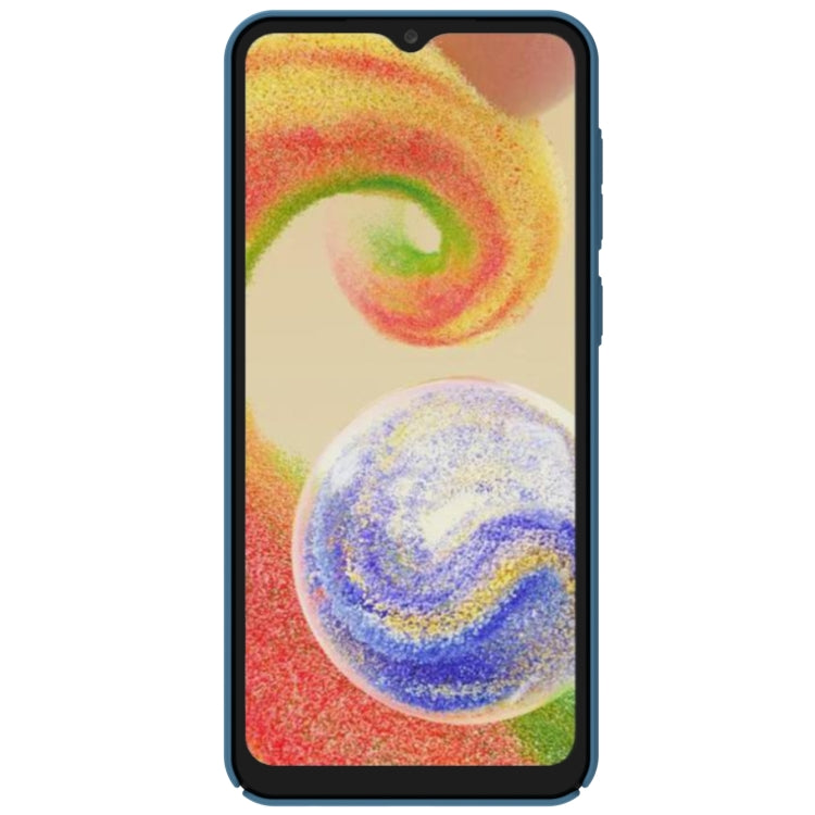 For Samsung Galaxy A04 NILLKIN Black Mirror Series Camshield PC Phone Case(Blue) - Galaxy Phone Cases by NILLKIN | Online Shopping South Africa | PMC Jewellery