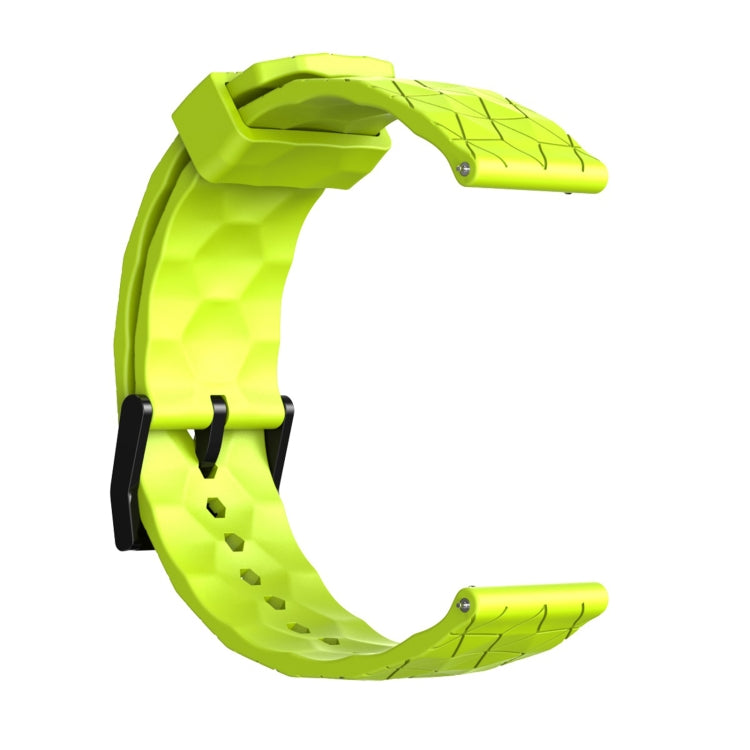 20mm Football Texture Silicone Watch Band(Lime Green) - free shipping - PMC TechLife - Order now!