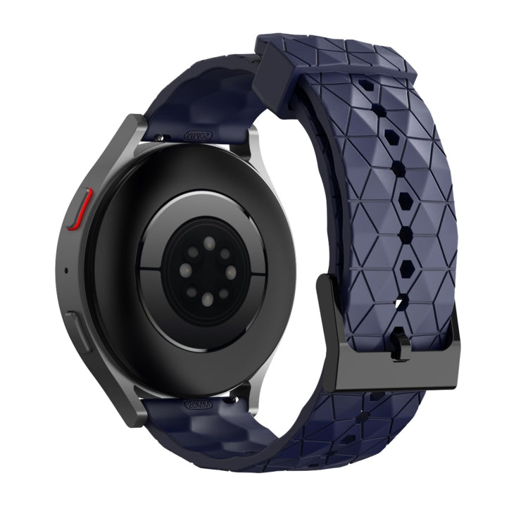 22mm Football Texture Silicone Watch Band(Navy Blue) - free shipping - PMC TechLife - Order now!