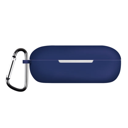 For Huawei FreeBuds SE Pure Color Bluetooth Earphone Silicone Case with Hook(Dark Blue) - Huawei Earphone Case by PMC Jewellery | Online Shopping South Africa | PMC Jewellery