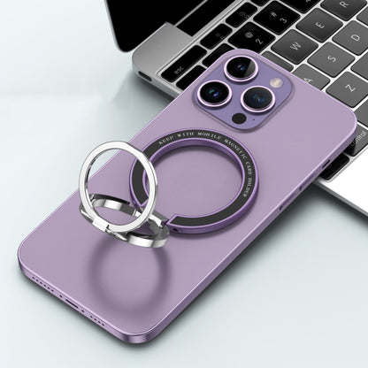 Car Magnetic Dual Axis Ring Phone Holder(Bright Purple) - Ring Holder by PMC Jewellery | Online Shopping South Africa | PMC Jewellery