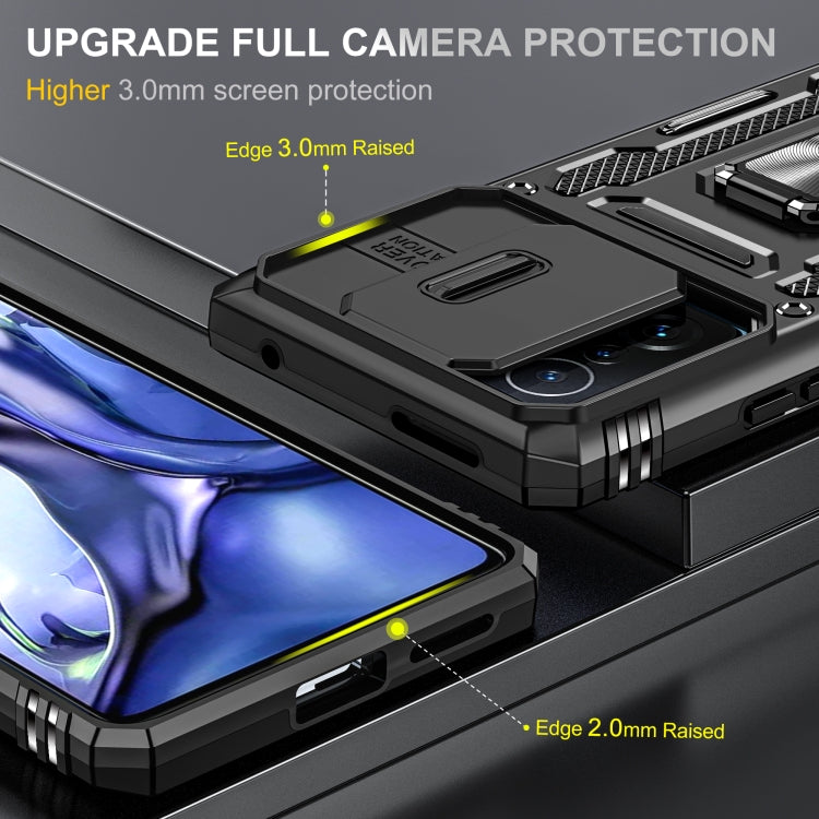 For Xiaomi 11T Armor PC + TPU Camera Shield Phone Case(Black) - free shipping - PMC TechLife - Order now!