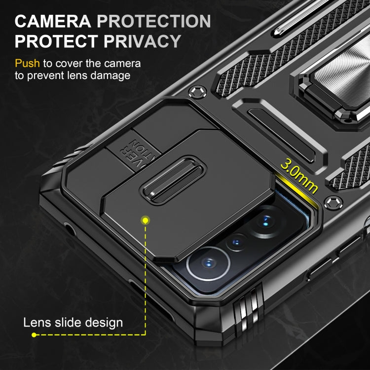 For Xiaomi 11T Armor PC + TPU Camera Shield Phone Case(Black) - free shipping - PMC TechLife - Order now!