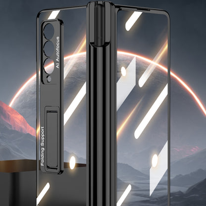 For Samsung Galaxy Z Fold3 5G GKK Magnetic Fold Hinge Shockproof Phone Case with Pen Slots(Silver) - Galaxy Phone Cases by GKK | Online Shopping South Africa | PMC Jewellery
