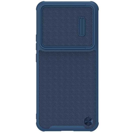 For Xiaomi 12T Pro NILLKIN 3D Textured Camshield PC + TPU Phone Case(Blue) - Xiaomi Cases by NILLKIN | Online Shopping South Africa | PMC Jewellery