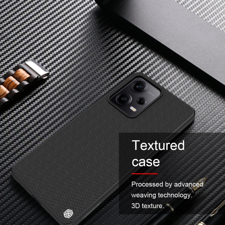 For Xiaomi Redmi Note 12 Pro 5G China NILLKIN Shockproof TPU + PC Textured Phone Case(Black) - Note 12 Pro Cases by NILLKIN | Online Shopping South Africa | PMC Jewellery