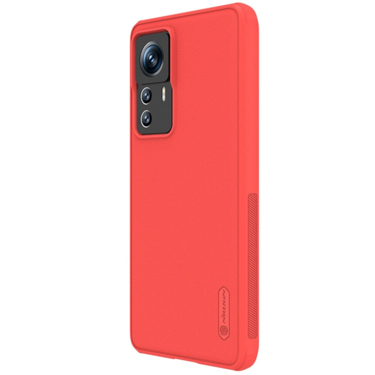 For Xiaomi 12T Pro NILLKIN Frosted Shield Pro PC + TPU Phone Case(Red) - Xiaomi Cases by NILLKIN | Online Shopping South Africa | PMC Jewellery