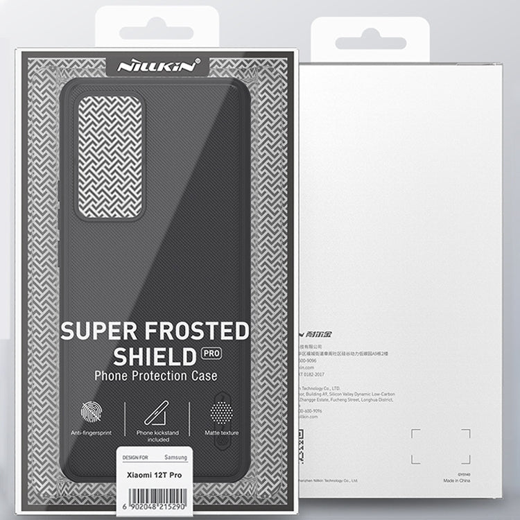 For Xiaomi 12T Pro NILLKIN Frosted Shield Pro PC + TPU Phone Case(Red) - Xiaomi Cases by NILLKIN | Online Shopping South Africa | PMC Jewellery