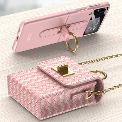 GKK Mini Backpack Slim Phone Bag with Ring For Samsung Galaxy Z Flip3 5G/Z Flip4/Huawei P50 Pocket(Black) - Galaxy Z Flip4 5G Cases by GKK | Online Shopping South Africa | PMC Jewellery
