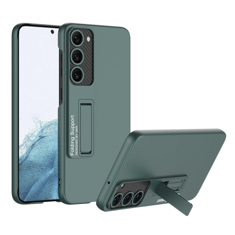 For Samsung Galaxy S23+ 5G GKK Ultra-thin Shockproof Phone Case with Holder(Forest Green) - Galaxy S23+ 5G Cases by GKK | Online Shopping South Africa | PMC Jewellery