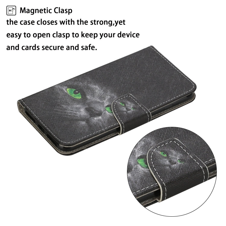 For Samsung Galaxy A34 Colored Drawing Pattern Leather Phone Case(Black Cat) - free shipping - PMC TechLife - Order now!