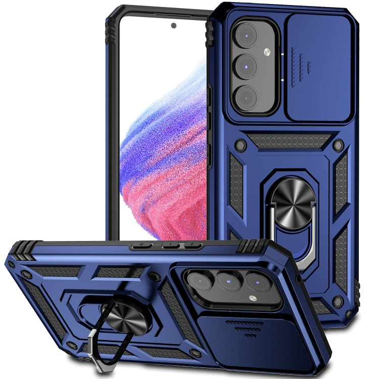 For Samsung Galaxy A54 5G Sliding Camshield Holder Phone Case(Blue) - free shipping - PMC TechLife - Order now!