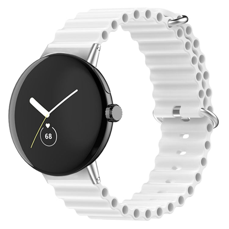 For Google Pixel Watch Ocean Silicone Watch Band(White) - free shipping - PMC TechLife - Order now!