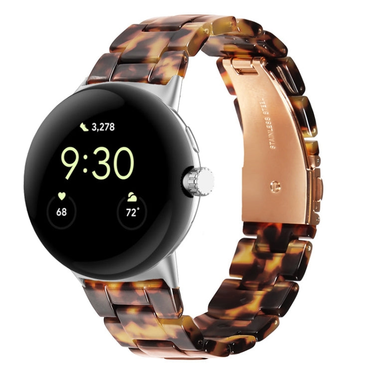 For Google Pixel Watch Three-beads Resin Watch Band(Hawksbill) - free shipping - PMC TechLife - Order now!