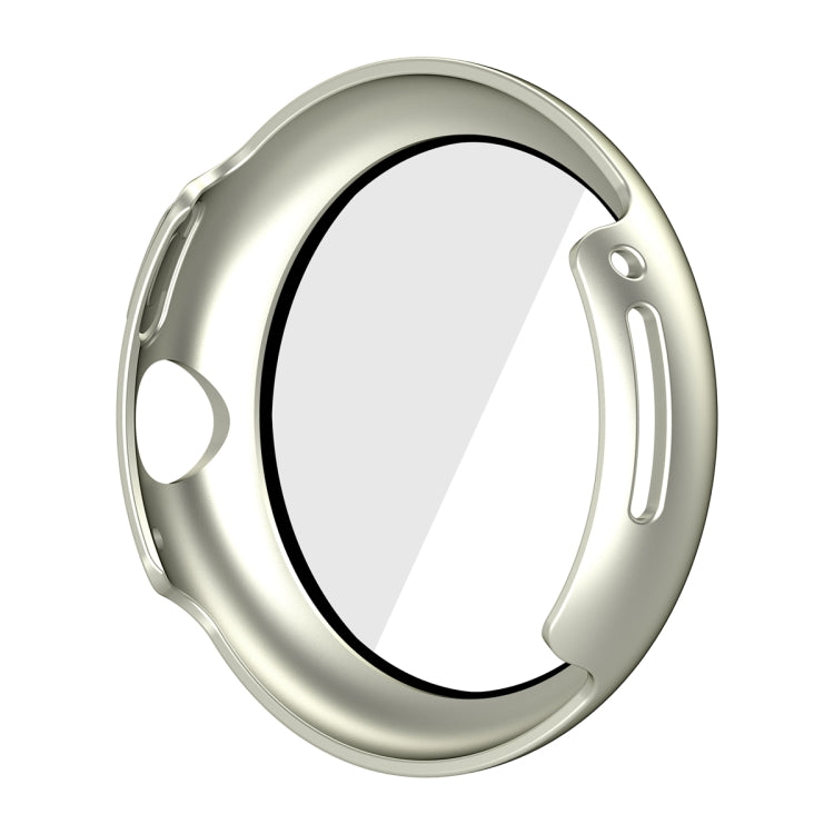 For Google Pixel Watch Frosted PC Frame Tempered Film Integrated Watch Protective Case(Starlight Silver) - free shipping - PMC TechLife - Order now!