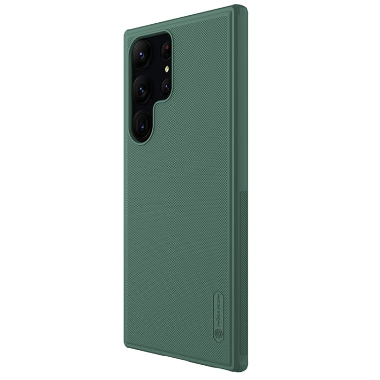 For Samsung Galaxy S23 Ultra 5G NILLKIN Super Frosted Shield Pro PC + TPU Phone Case(Green) - Galaxy S23 Ultra 5G Cases by NILLKIN | Online Shopping South Africa | PMC Jewellery