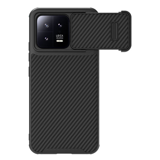 For Xiaomi 13 NILLKIN Synthetic Fiber Camshield Phone Case(Black) - 13 Cases by NILLKIN | Online Shopping South Africa | PMC Jewellery