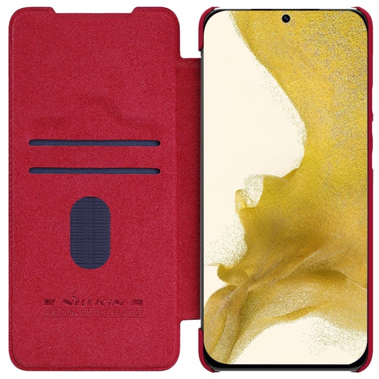 For Samsung Galaxy S23 5G NILLKIN QIN Series Pro Sliding Camera Cover Design Leather Phone Case(Red) - Galaxy S23 5G Cases by NILLKIN | Online Shopping South Africa | PMC Jewellery