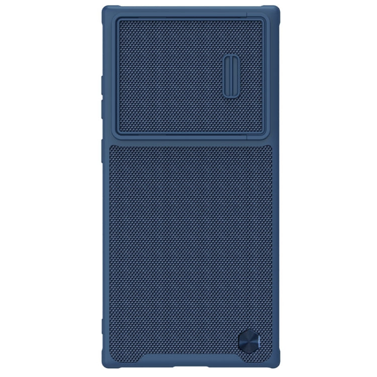 For Samsung Galaxy S23 Ultra 5G NILLKIN 3D Textured Nylon Fiber TPU + PC Phone Case(Blue) - Galaxy S23 Ultra 5G Cases by NILLKIN | Online Shopping South Africa | PMC Jewellery