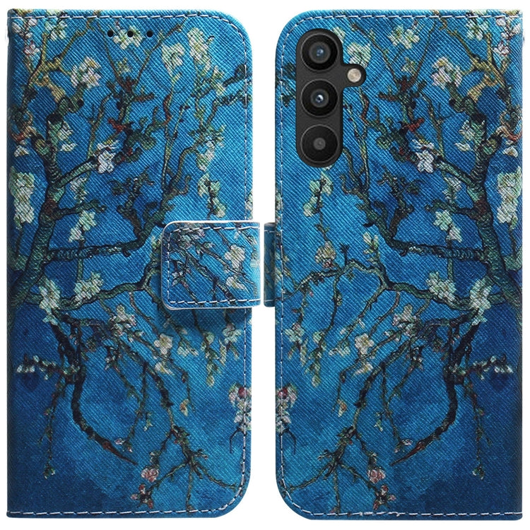 For Samsung Galaxy A34 5G Coloured Drawing Flip Leather Phone Case(Apricot) - free shipping - PMC TechLife - Order now!