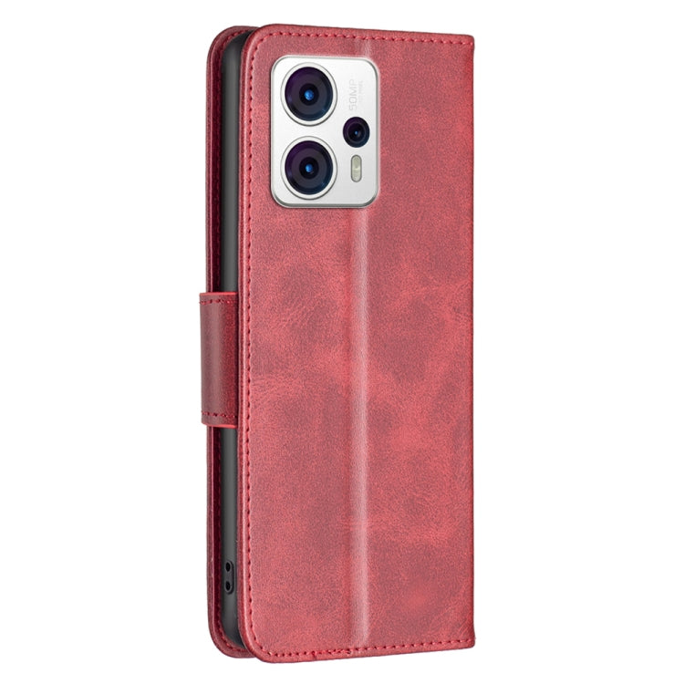 For Motorola Moto G13 4G/G23 4G/G53 5G Lambskin Texture Leather Phone Case(Red) - Motorola Cases by PMC Jewellery | Online Shopping South Africa | PMC Jewellery