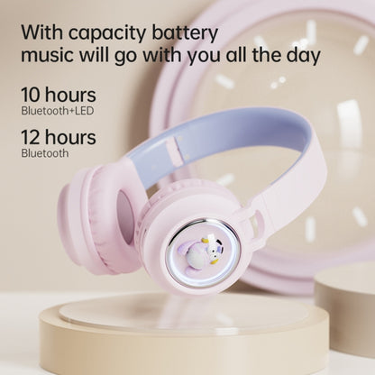 Q1 Headphones Monster Kids Over-Ear Bluetooth Earphones(Pink) - Headset & Headphone by PMC Jewellery | Online Shopping South Africa | PMC Jewellery