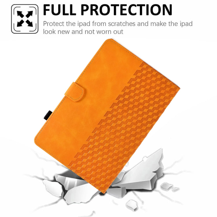 For 8.0 inch Universal Tablet Rhombus Embossed Leather Case(Khaki) - free shipping - PMC TechLife - Order now!