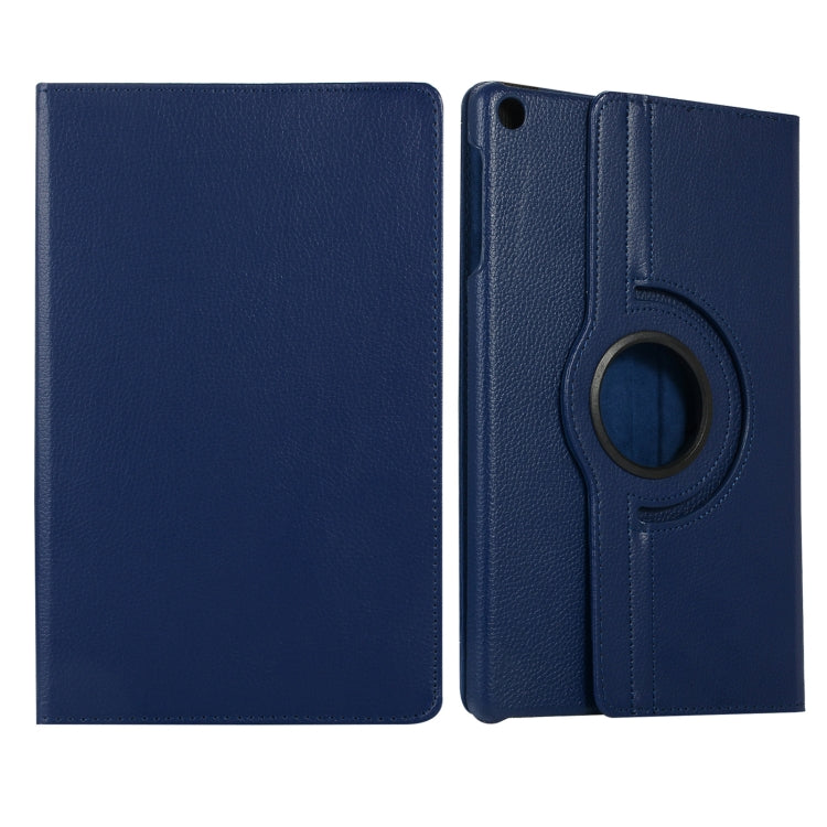 For Huawei Matepad SE 10.4 360 Degree Rotation Litchi Texture Tablet Leather Case(Dark Blue) - Huawei Cases by PMC Jewellery | Online Shopping South Africa | PMC Jewellery