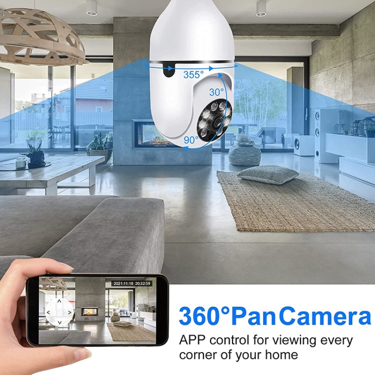 ESCAM 2.0MP 1080P Light Bulb WiFi Camera, Support IR Night Vision / Motion Detection / Two-way Voice - Light Bulb Camera by ESCAM | Online Shopping South Africa | PMC Jewellery