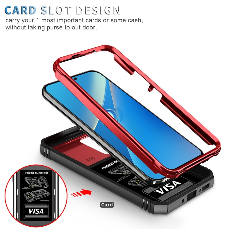 For Samsung Galaxy A54 5G Sliding Camshield TPU + PC Phone Case(Red+Black) - free shipping - PMC TechLife - Order now!