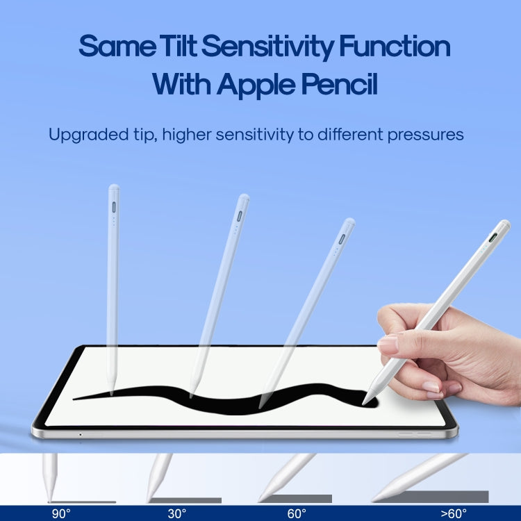 JOYROOM JR-X9S Aluminum Alloy Active Stylus Pen with Replacement Tips(White) - free shipping - PMC TechLife - Order now!