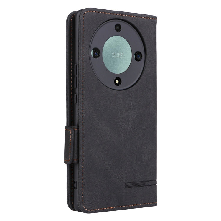 For Honor X9a 5G / Magic5 Lite Magnetic Clasp Flip Leather Phone Case(Black) - free shipping - PMC TechLife - Order now!
