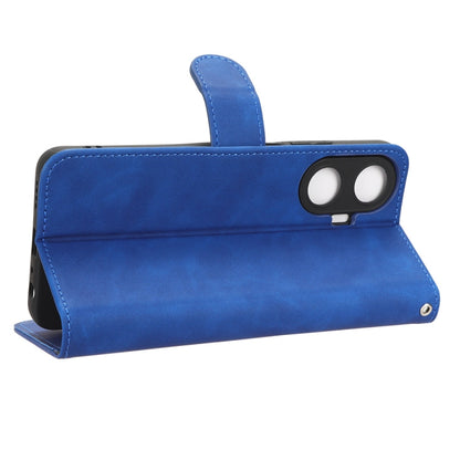 For Realme C55 Skin Feel Magnetic Flip Leather Phone Case(Blue) - Realme Cases by PMC Jewellery | Online Shopping South Africa | PMC Jewellery