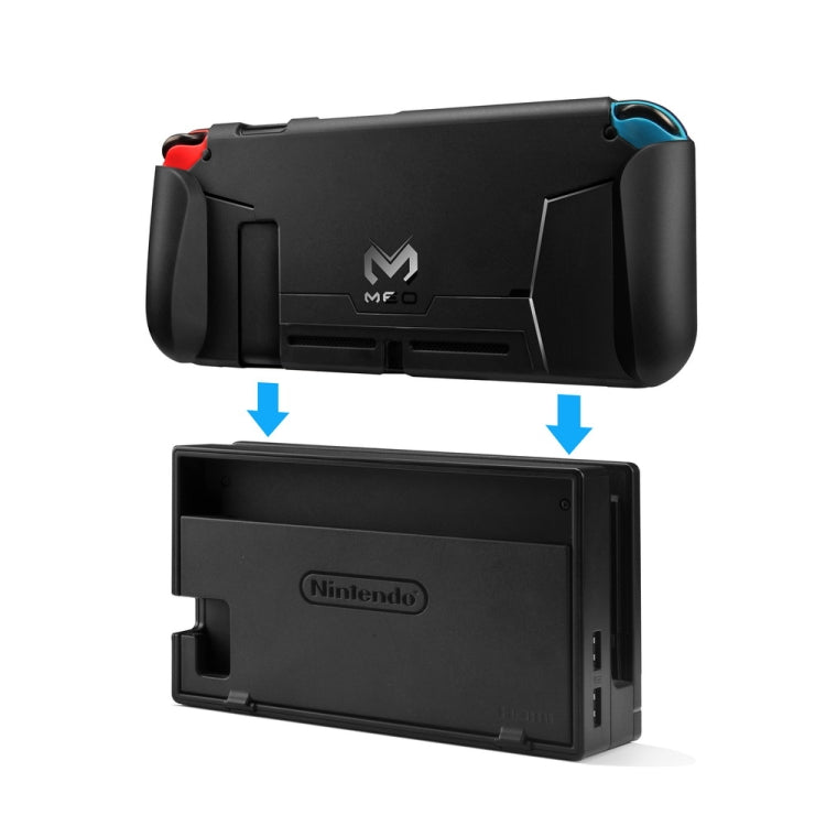 For Nintendo Switch TPU Protective Shell Integrated NS Protective Sleeve Can Be Placed On The Base(Black) - Cases by PMC Jewellery | Online Shopping South Africa | PMC Jewellery