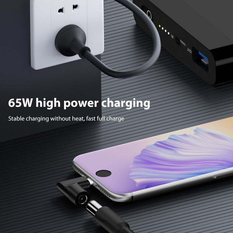 For Lenovo Square Port 65W DC Input to USB-C / Type-C PD Power Adapter - Cable & Adapters by PMC TechLife | Online Shopping South Africa | PMC TechLife