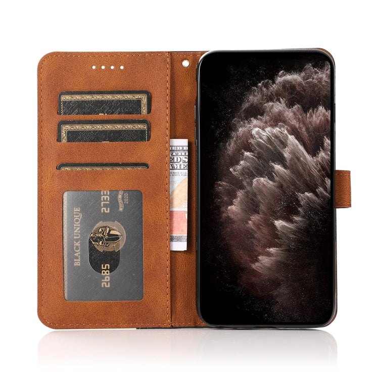 For Nokia 6.2 / 7.2 Dual-color Stitching Leather Phone Case(Black Brown) - free shipping - PMC TechLife - Order now!