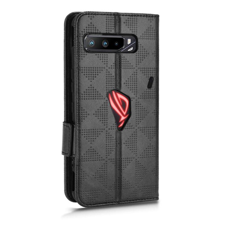 For Asus ROG Phone 3 Strix / 3 ZS661KL Symmetrical Triangle Leather Phone Case(Black) - ASUS Cases by PMC TechLife | Online Shopping South Africa | PMC TechLife | Buy Now Pay Later Mobicred