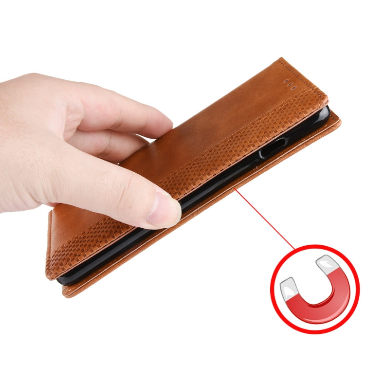 For OnePlus 11R / Ace 2 Magnetic Buckle Retro Texture Leather Phone Case(Brown) - free shipping - PMC TechLife - Order now!