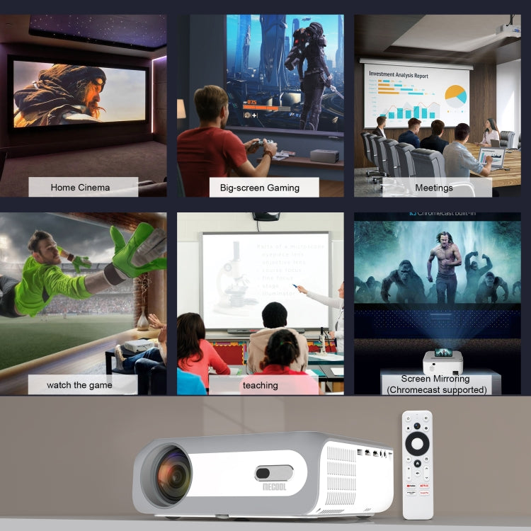 MECOOL KP1 1920x1080P 700ANSI Lumens Portable Mini LCD Smart Projector(AU Plug) - Mini Projector by MECOOL | Online Shopping South Africa | PMC TechLife
