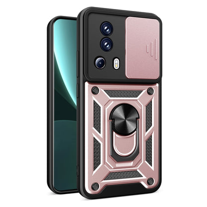 For Xiaomi Civi 2 5G / 13 Lite Sliding Camera Cover Design TPU+PC Phone Case(Rose Gold) - 13 Lite Cases by PMC Jewellery | Online Shopping South Africa | PMC Jewellery