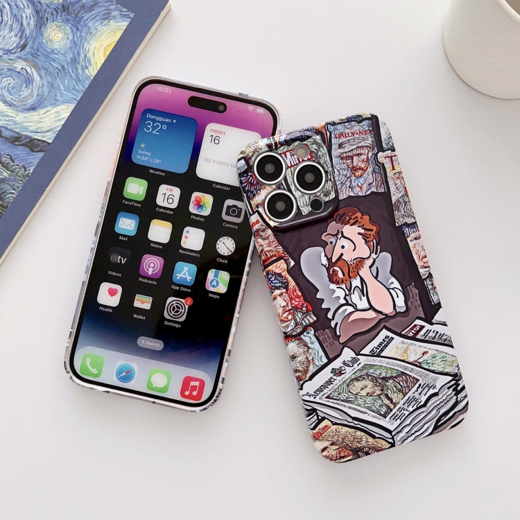 For iPhone 11 Precise Hole Oil Painting Glossy PC Phone Case(Train) - iPhone 11 Cases by PMC TechLife | Online Shopping South Africa | PMC TechLife