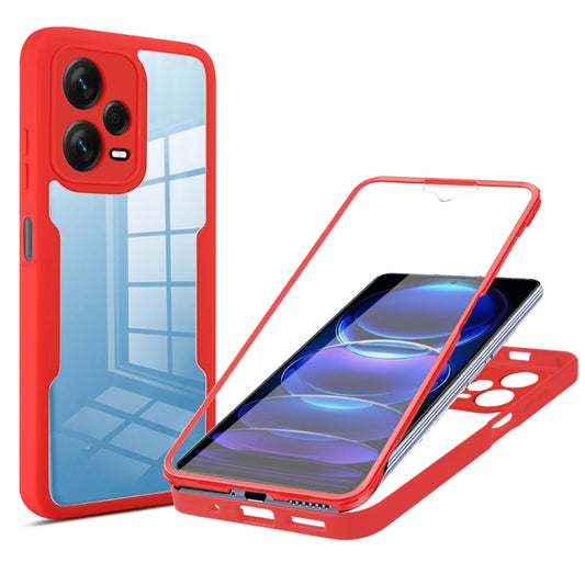 For Xiaomi Redmi Note 12 Pro 5G / Poco X5 Pro Acrylic + TPU 360 Degrees Full Coverage Phone Case(Red) - Note 12 Pro Cases by PMC Jewellery | Online Shopping South Africa | PMC Jewellery