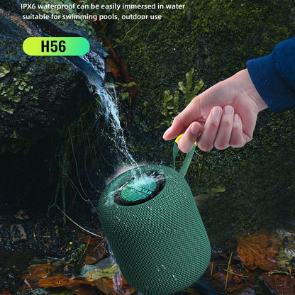 HOPESTAR H56 IPX6 Waterproof 10W TWS Subwoofer Light Bluetooth Speaker(Blue) - Waterproof Speaker by HOPESTAR | Online Shopping South Africa | PMC Jewellery | Buy Now Pay Later Mobicred