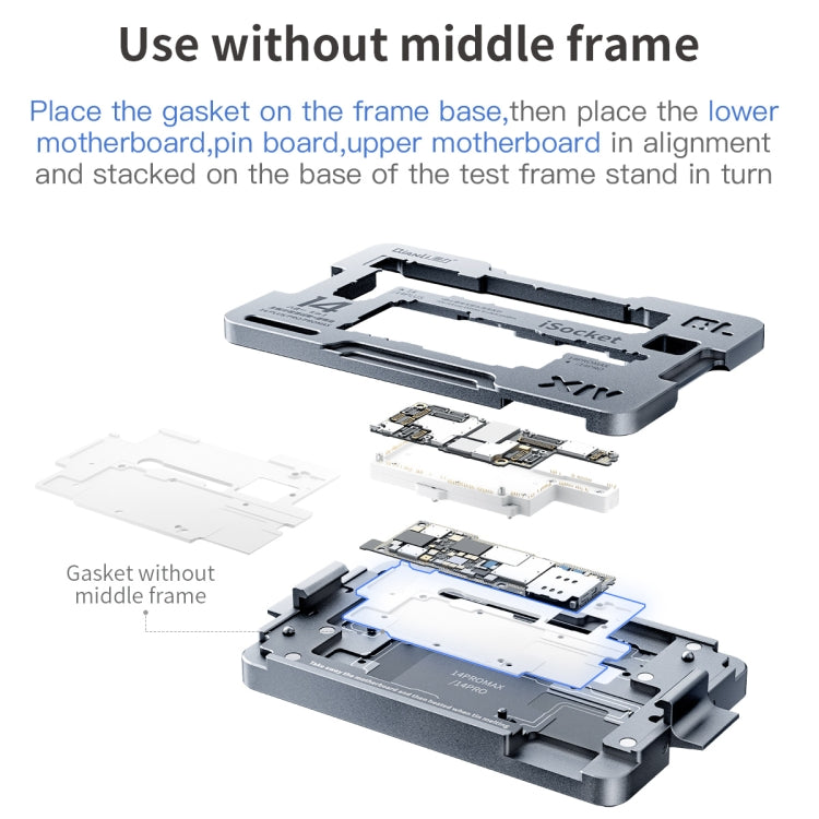 Qianli iSocket Motherboard Layered Test Fixture For iPhone 14 Series - free shipping - PMC TechLife - Order now!