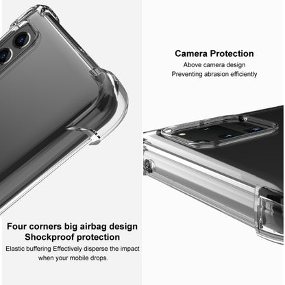 For Sony Xperia 1 V imak Shockproof Airbag TPU Phone Case(Transparent Black) - Sony Cases by imak | Online Shopping South Africa | PMC Jewellery