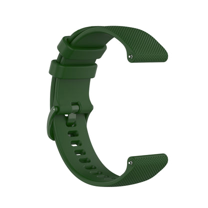 For Honor Watch GS 3i 22mm Small Plaid Texture Silicone Watch Band(Army Green) -  by PMC Jewellery | Online Shopping South Africa | PMC Jewellery